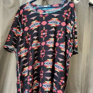 Crazy Train Barnwood Babe Top 3X
